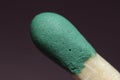 wooden matchstick with green head Royalty Free Stock Photo