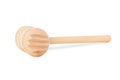 Wooden meat tenderizer mallet isolated. Cooking utensil