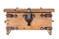 Wooden medieval coffer