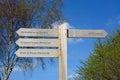 Wooden memorial sign at the National Memorial Arboretum, Alrewas.