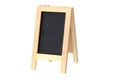 Wooden menu board on white background with clipping path Royalty Free Stock Photo