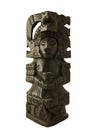 Wooden mexican aztec statue Royalty Free Stock Photo