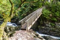 Miners Bridge, wooden crossing in Betws Y Coed