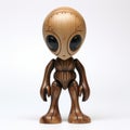 Wood Alien Figure By Peephead Relic - Unique And Artistic Design