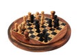 Wooden Miniature Circle Chess Set