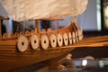 Wooden model of an old ship