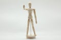 Wooden Model - Stop Royalty Free Stock Photo