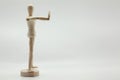 Wooden Model - Stop Royalty Free Stock Photo