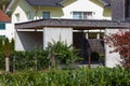 wooden and modern carport