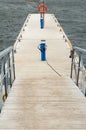 Wooden mooring for yachts
