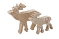Wooden moose Royalty Free Stock Photo