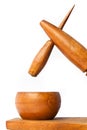 Wooden Mortar and Pestle