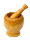 Wooden Mortar and Pestle