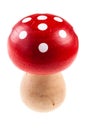 Wooden mushroom figure Royalty Free Stock Photo