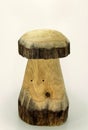 Wooden mushroom Royalty Free Stock Photo