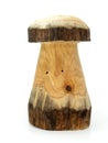 Wooden mushroom Royalty Free Stock Photo