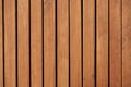 Wooden narrow planks background close up