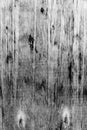 Wooden Natural monochrome background. Black and white old wood texture. Royalty Free Stock Photo