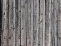 Wooden natural old grey plank weathered gray vintage fence wall background Royalty Free Stock Photo