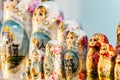 Wooden Nesting Dolls or Russian Matryoshka Dolls for sale