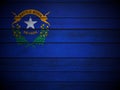 Wooden Nevada flag