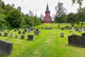 Wooden Norwegian church Royalty Free Stock Photo