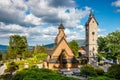 Wooden norwegian temple Wang in Karpacz, southern Poland