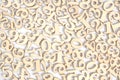 Wooden numbers from zero to nine on a white background, abstract background Royalty Free Stock Photo