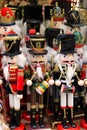 Wooden nutcracker soldier toys in Prague