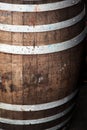 Wooden oak barrel Royalty Free Stock Photo