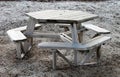 Wooden Octagon Shaped Picnic Table