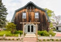 Wooden old building is Rustic barn converted a Fine Dining Establishment within A Rustic Atmosphere in Long Grove, USA