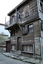 Wooden old building traditional vintage door windows antique pattern traditional construction open shutters background