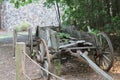 Old time wagon on display