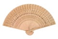 Wooden oriental fan
