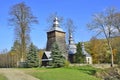 Wooden orthodox church in Chyrowa Royalty Free Stock Photo