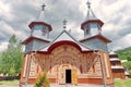 Wooden orthodox church Saints Peter and Paul, Carlibaba village, Romania Royalty Free Stock Photo