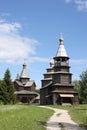 Wooden orthodox churches Royalty Free Stock Photo
