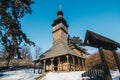 Wooden orthodox traditional church Royalty Free Stock Photo