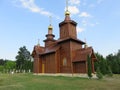 Wooden ortodox church recently built