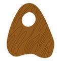 Wooden Ouija planchette.Esoteric and mystical design element.