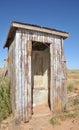 Wooden outhouse Royalty Free Stock Photo