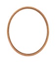 Wooden oval picture frame