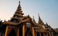 Wooden pagoda in myanmar