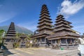 Wooden pagoda roofs of Pura Besakih Balinese temple