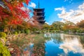 Wooden pagoda of Toji temple, Kyoto Royalty Free Stock Photo