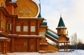 Wooden palace in Kolomenskoe in Moscow