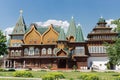 Wooden palace of Tsar Alexei I Mikhailovich in Kolomenskoye, Mos Royalty Free Stock Photo