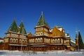 The wooden palace of Tsar Alexei Mikhailovich in Kolomenskoye pa Royalty Free Stock Photo