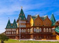 Wooden palace of Tsar Alexey Mikhailovich in Kolomenskoe - Moscow Russia Royalty Free Stock Photo